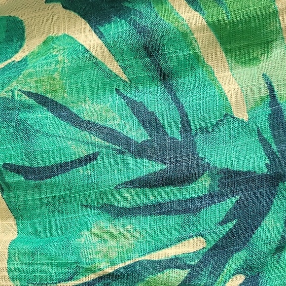 Blue Island Green Graphic Swim Coverup Size M NWT - Picture 5 of 12